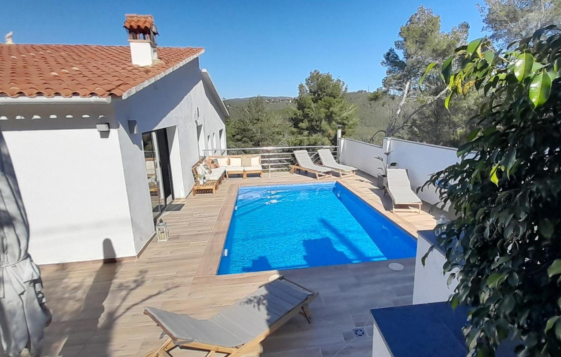 Villa Avril Piscina Privada Y Amplias Terrazas Olivella Luaran gambar