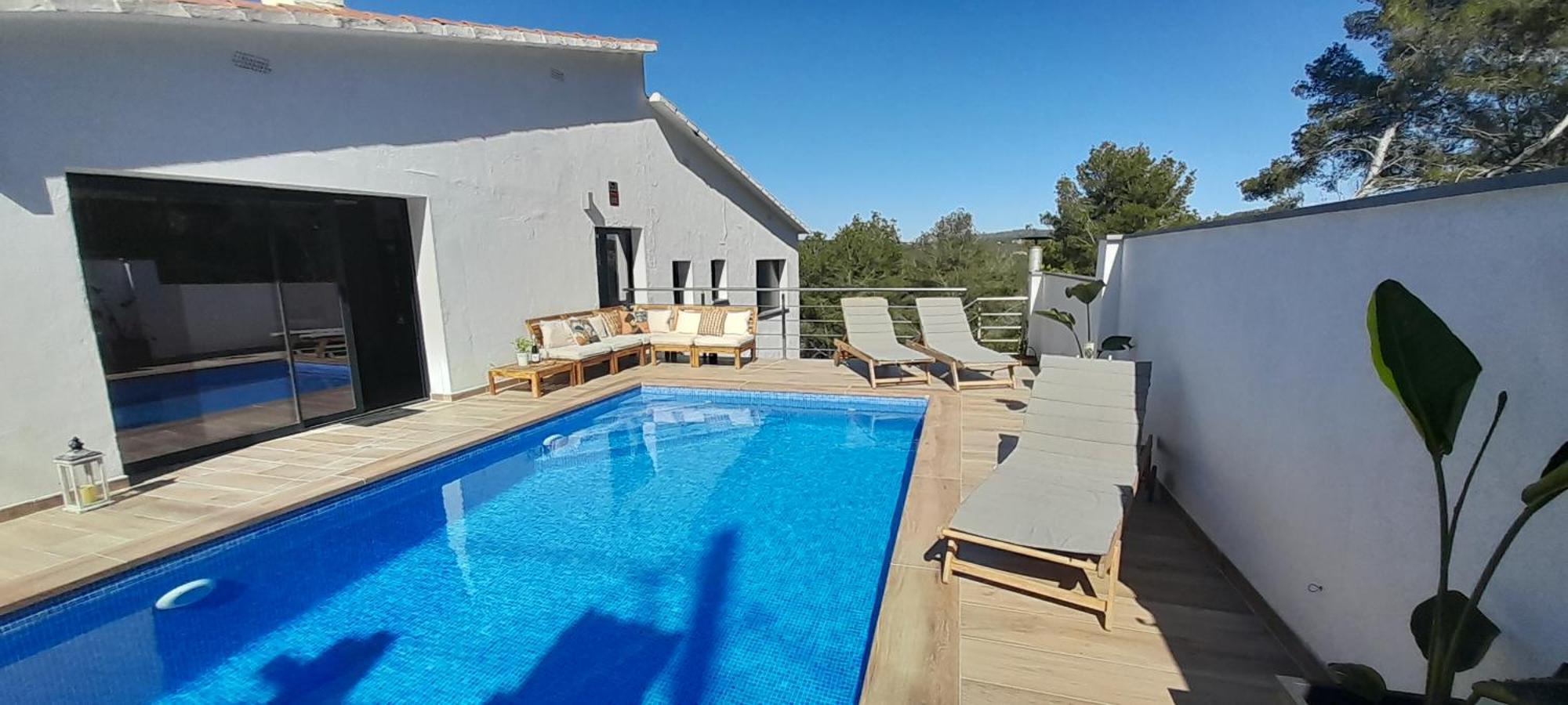 Villa Avril Piscina Privada Y Amplias Terrazas Olivella Luaran gambar